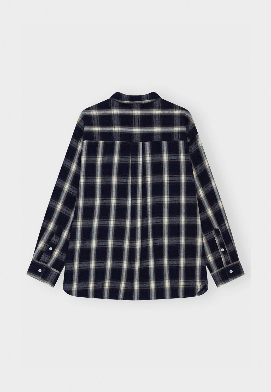 Two Check skjorte - dark navy, grey, ecru